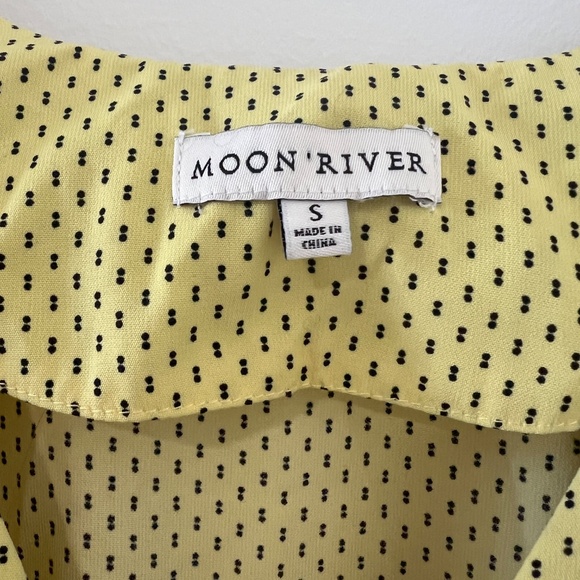 Anthropology Moon River Retro Butter Yellow Fit & Flare Spring Dress Siz… - Picture 4 of 9